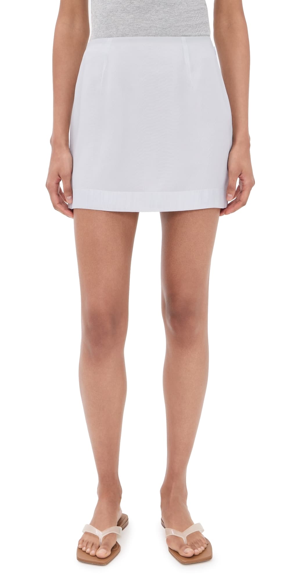 rag & bone Piper Organza Mini Skirt Grey