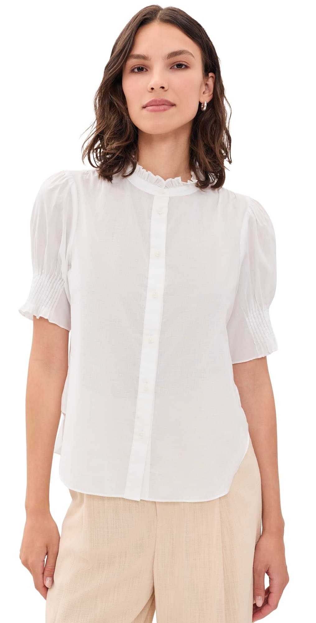 rag & bone Dakota Button Down Shirt Bone