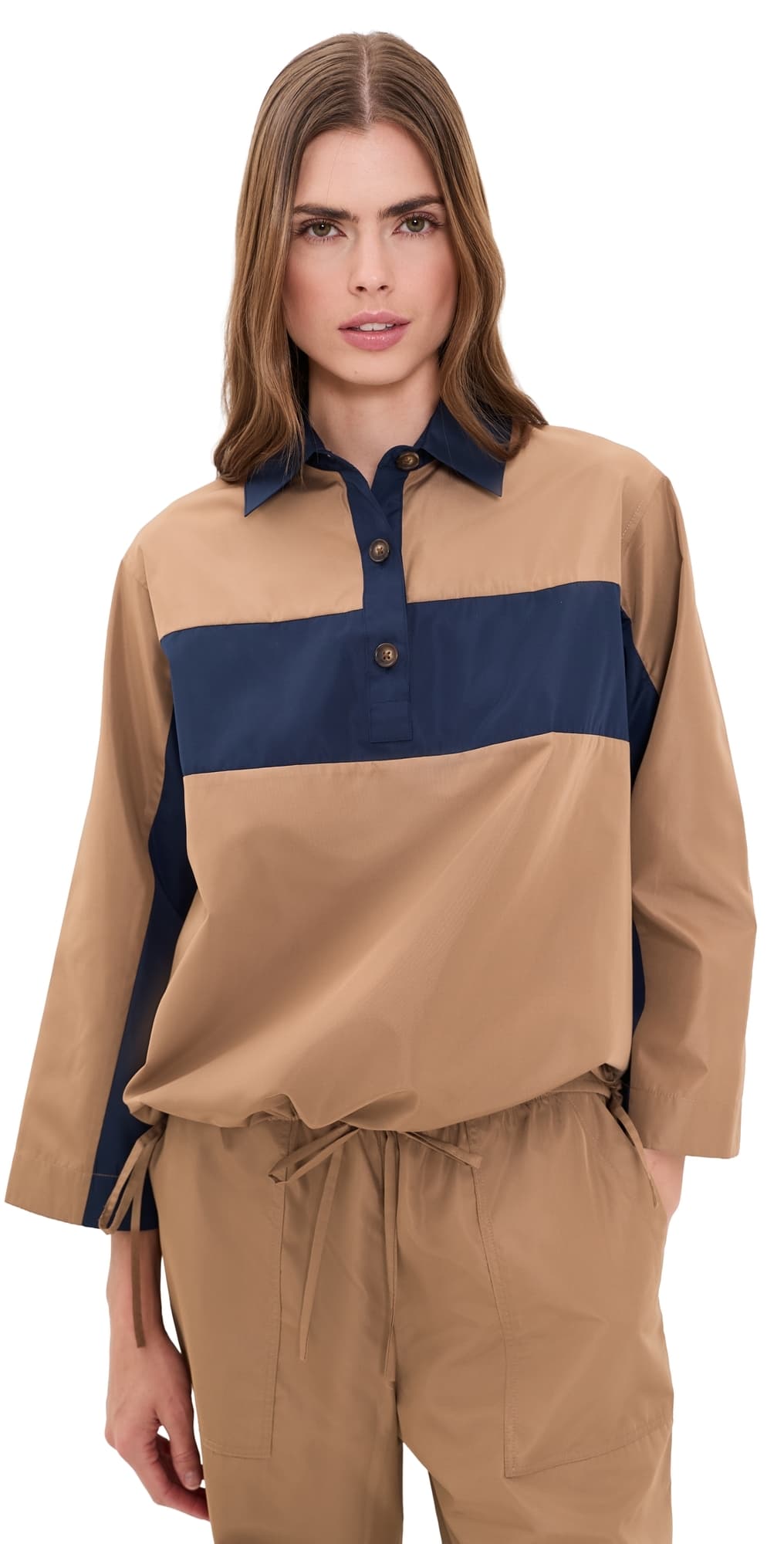 rag & bone Rugby Shirt Camel