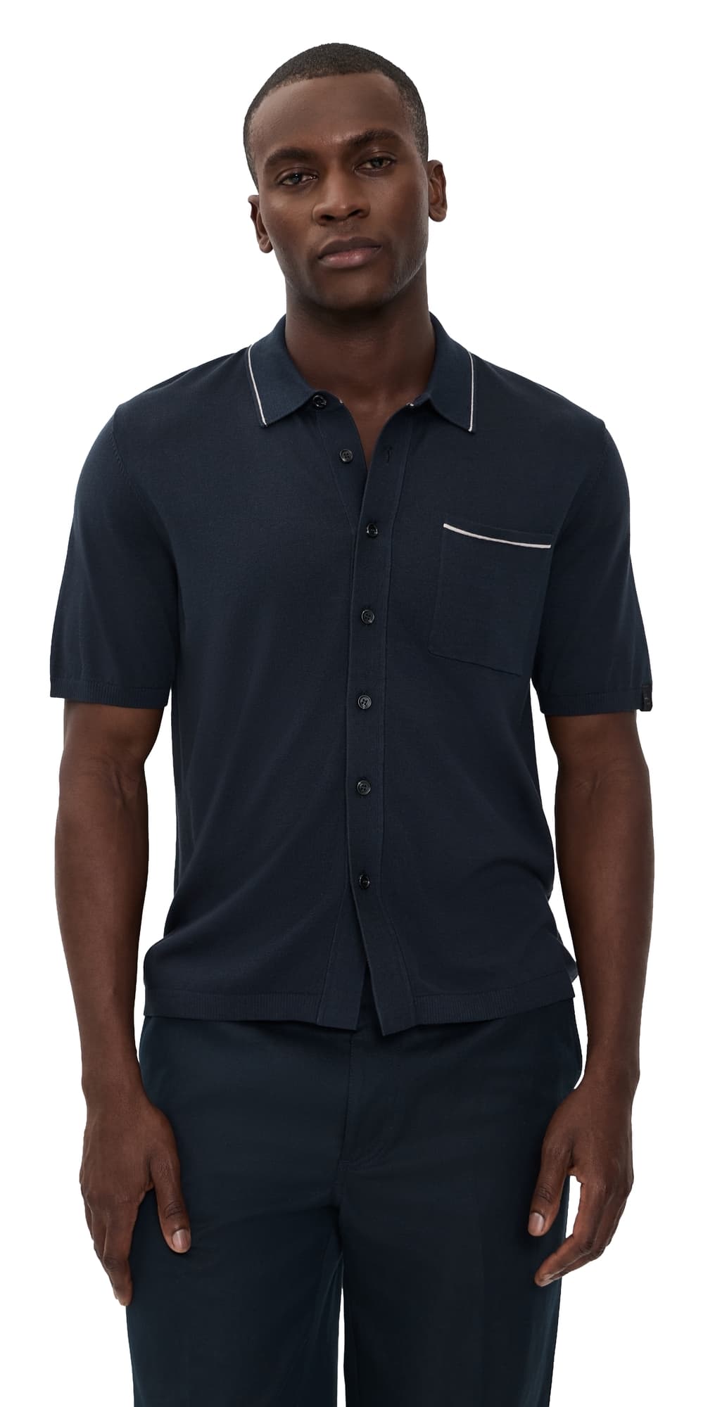 rag & bone Conrad Silk Blend Dalton Shirt Sal