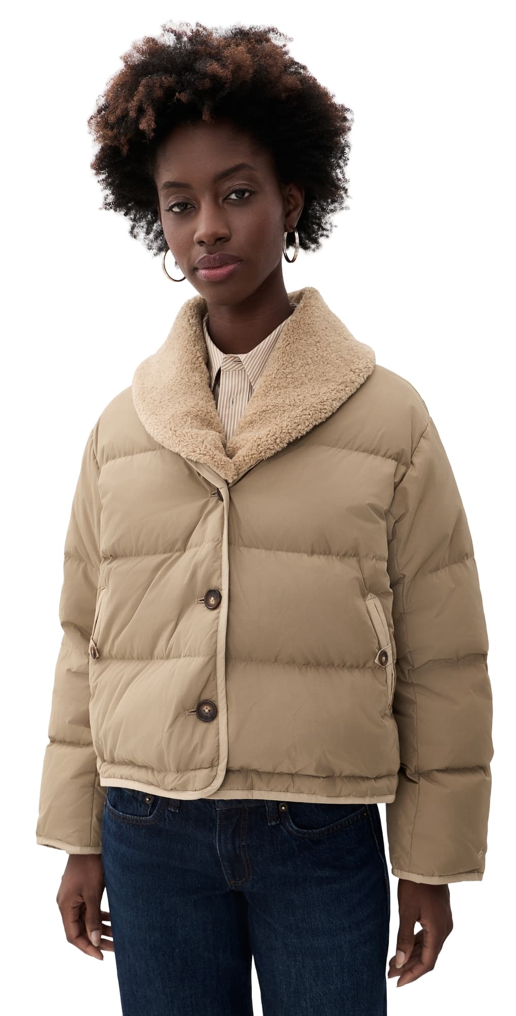 rag & bone Angie Puffer Jacket Khaki