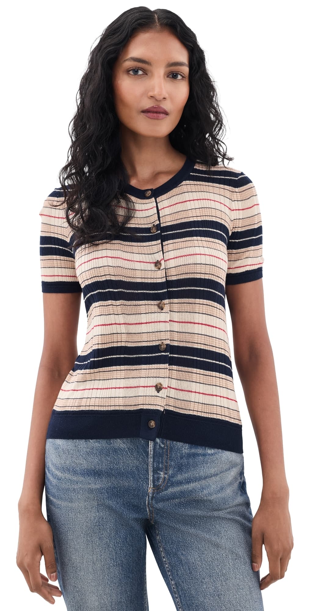 rag & bone Teresa Silk Blend Cardigan NVYMT