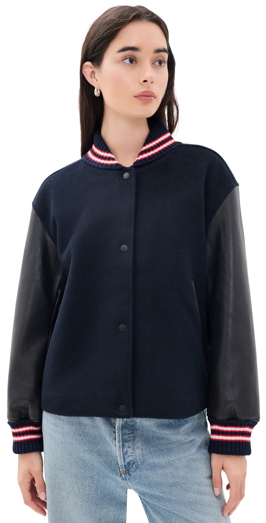 rag & bone Scarlet Varsity Jacket Salute