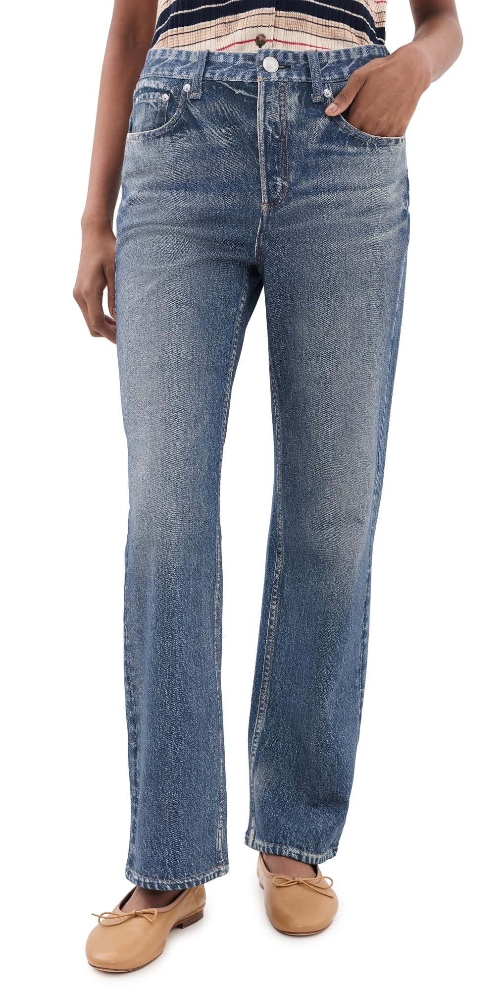 rag & bone Rb Miramar Terry Shea Ankle Straight Pants Lakewood