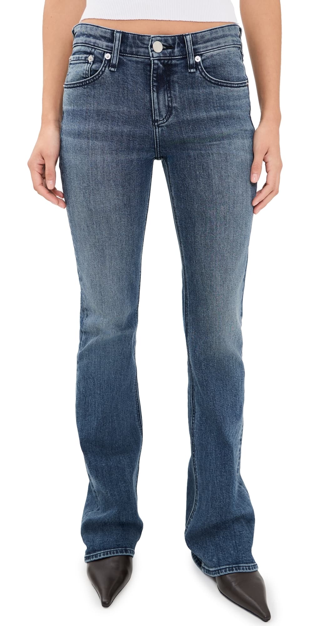 rag & bone Kinsley Low Rise Bootcut Jeans Sadie