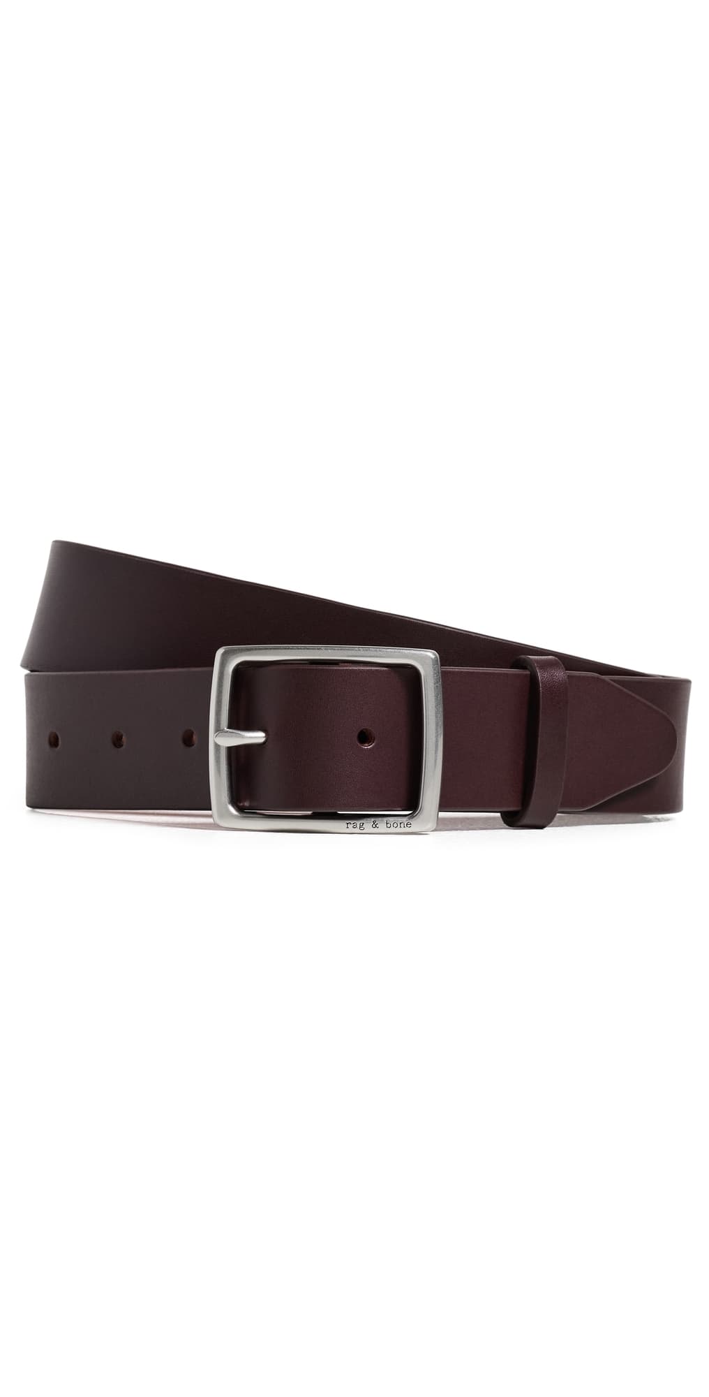 rag & bone Rugged Leather Belt Mrllo