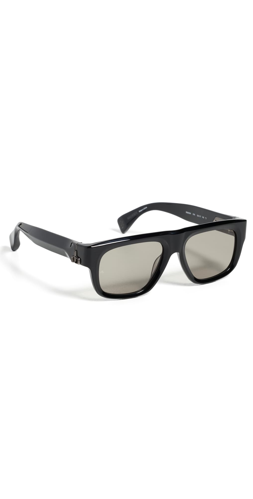 rag & bone Square Acetate Sunglasses Shiny Black · One Size