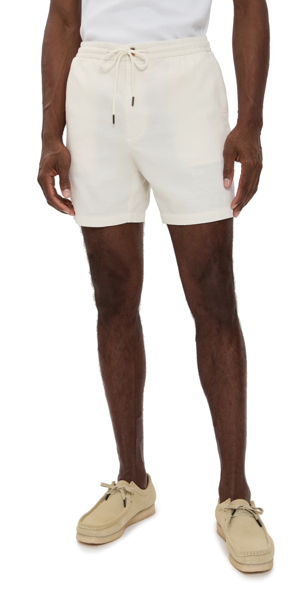 RAILS Archer Drawstring Shorts 6 Ecru