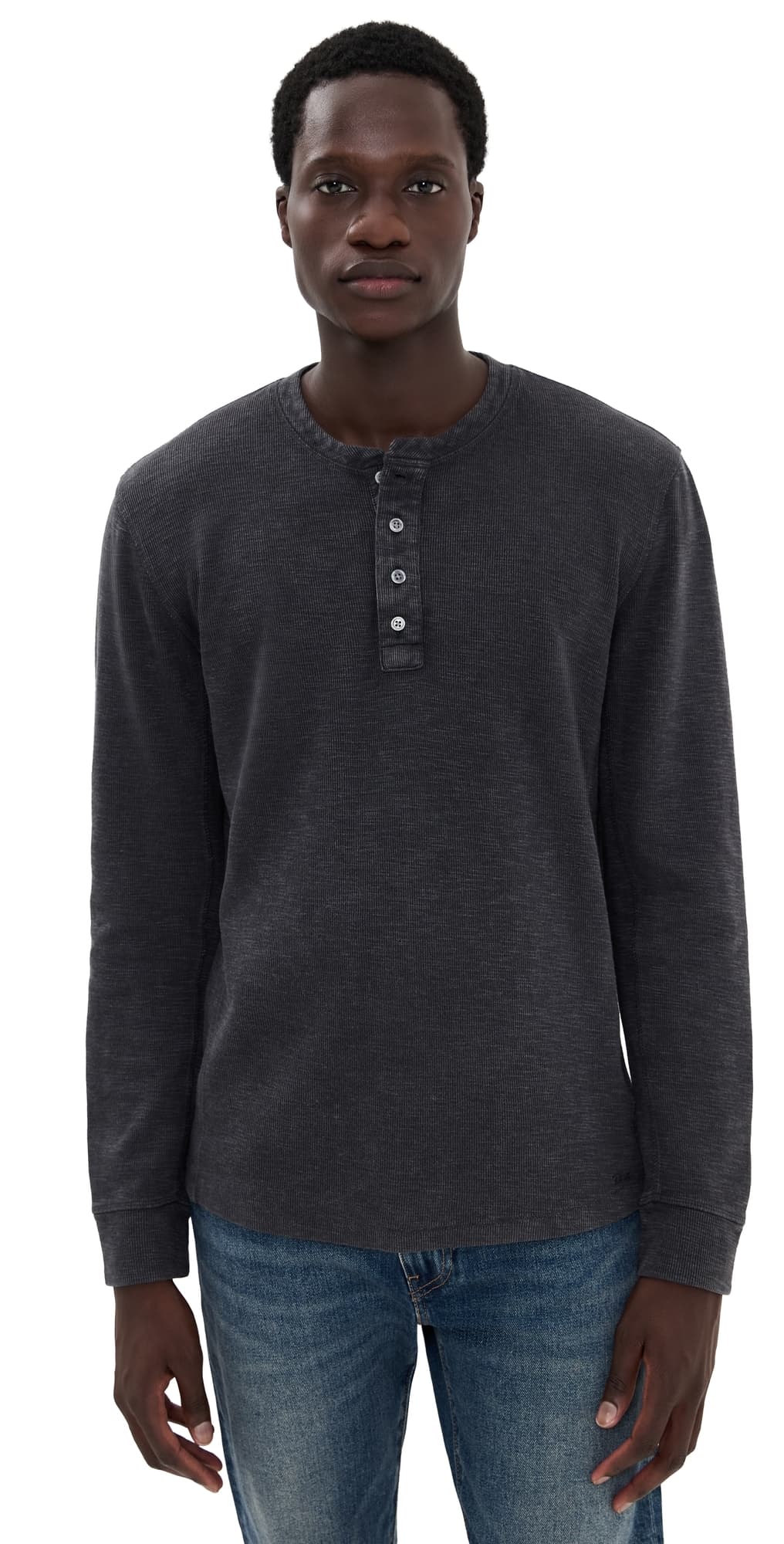 RAILS Soto Henley Washed Black