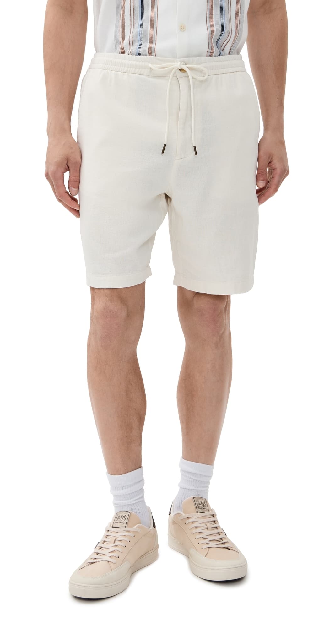 RAILS Archer Drawstring Shorts 8 Ecru