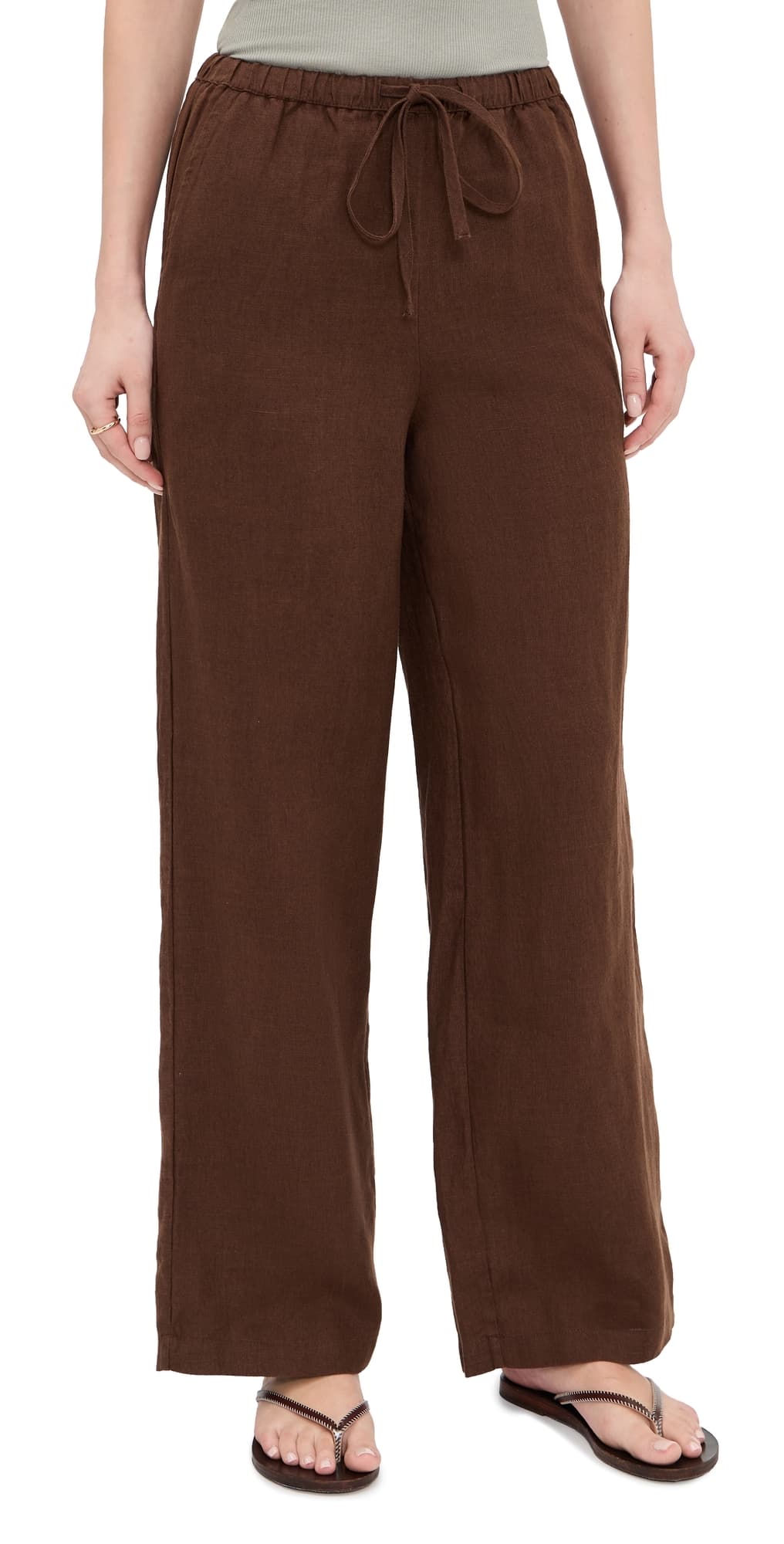 RAILS Emmie Linen Pants Espresso