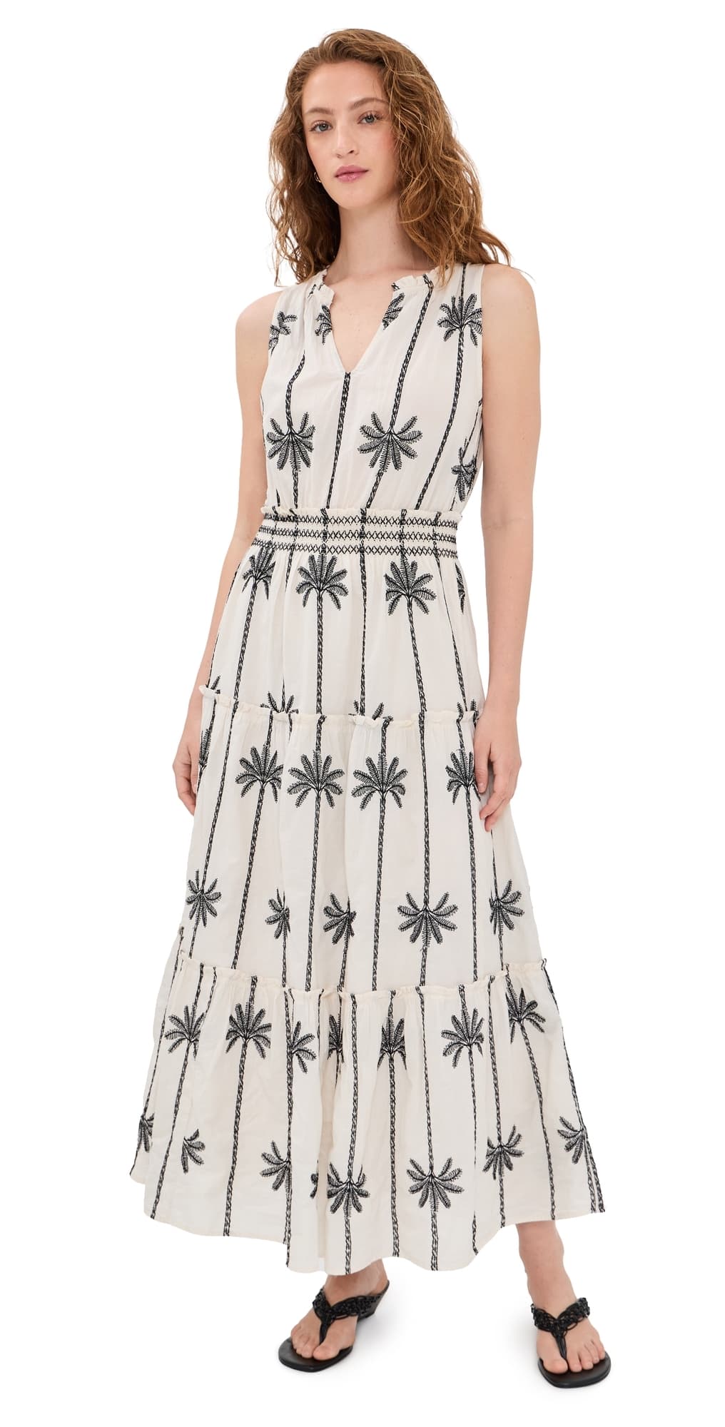 RAILS Loulou Dress Embroidered Palms
