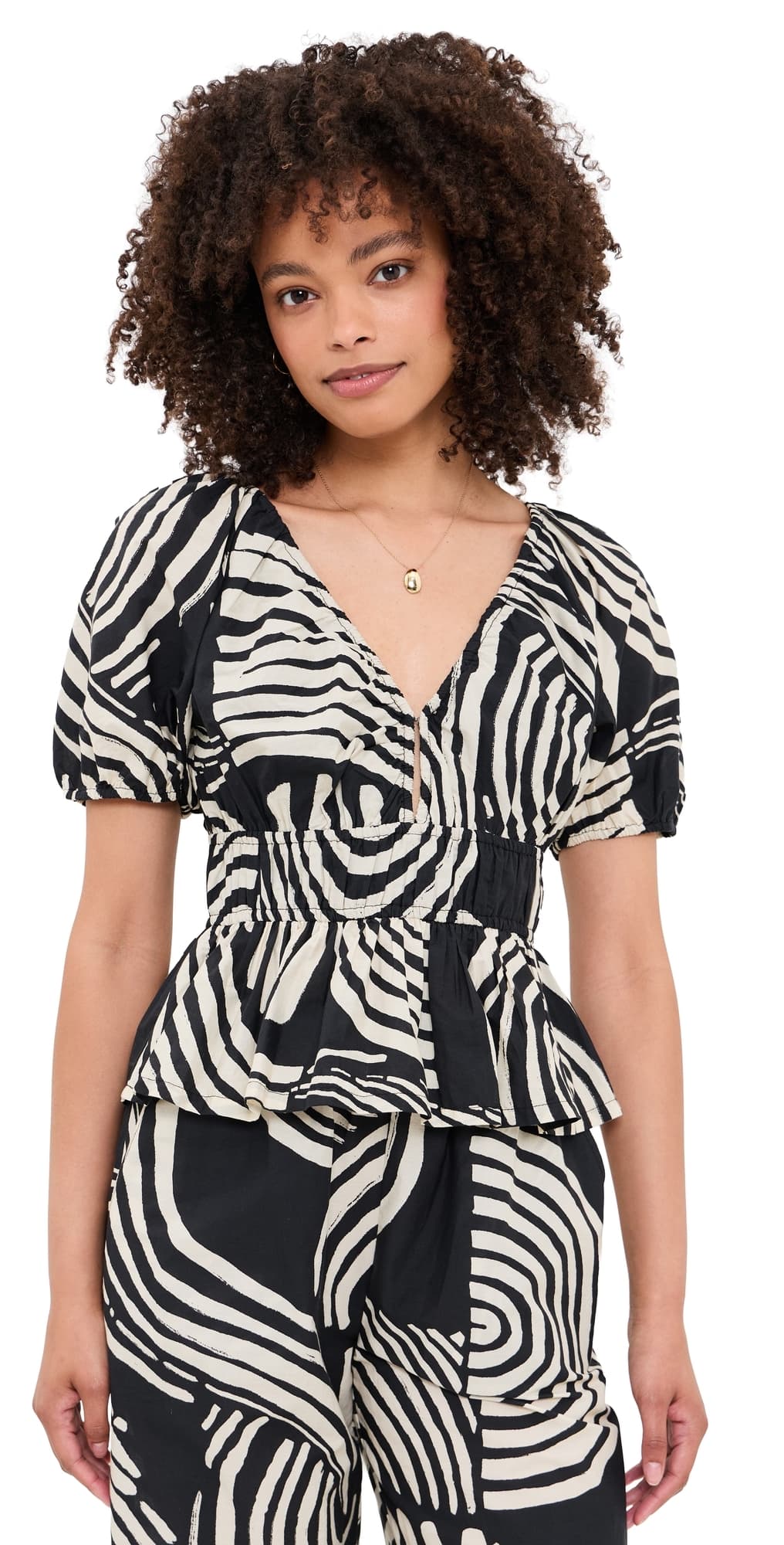RAILS Argenta Blouse Onyx Waves