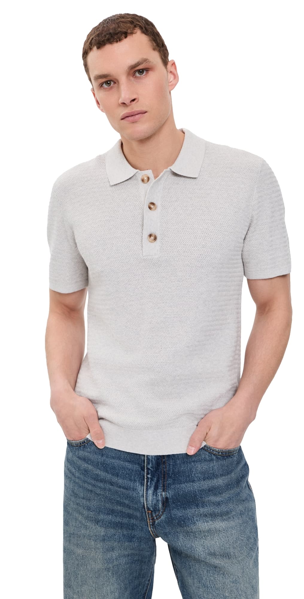RAILS Nathan Polo Heather Grey