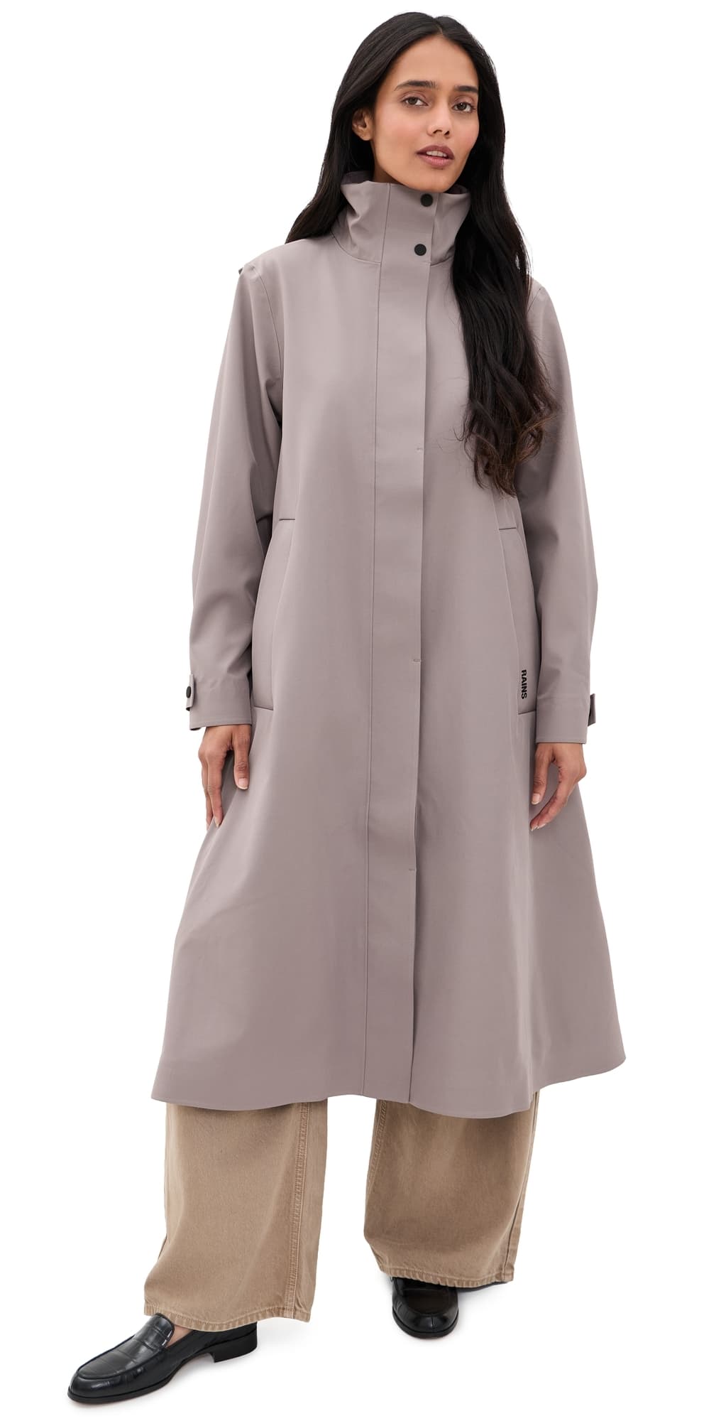 Rains Suva Softshell A-Line Jacket Cinder