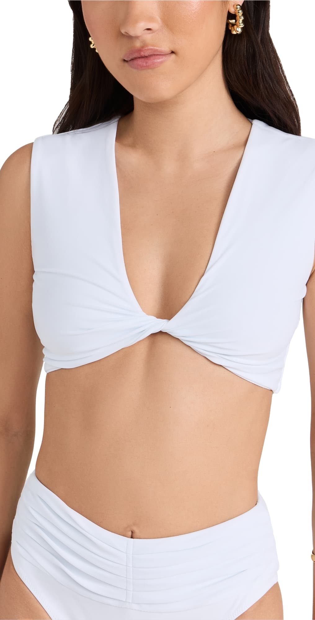 Ramy Brook Oliwia Bikini Top White