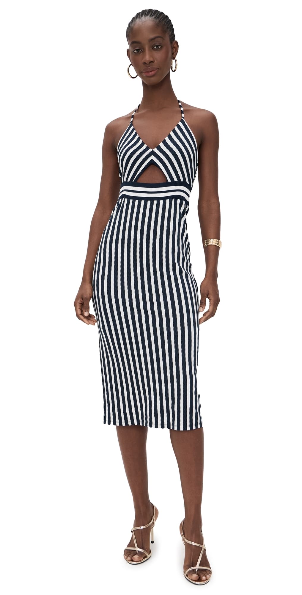 Ramy Brook Stevie Dress Navy Stripe
