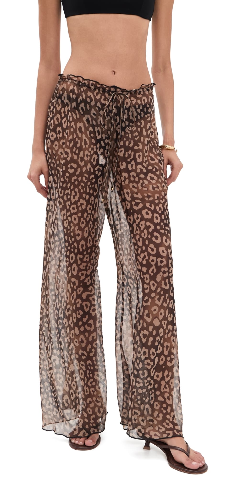 Ramy Brook Alayna Pants Dark Leopard