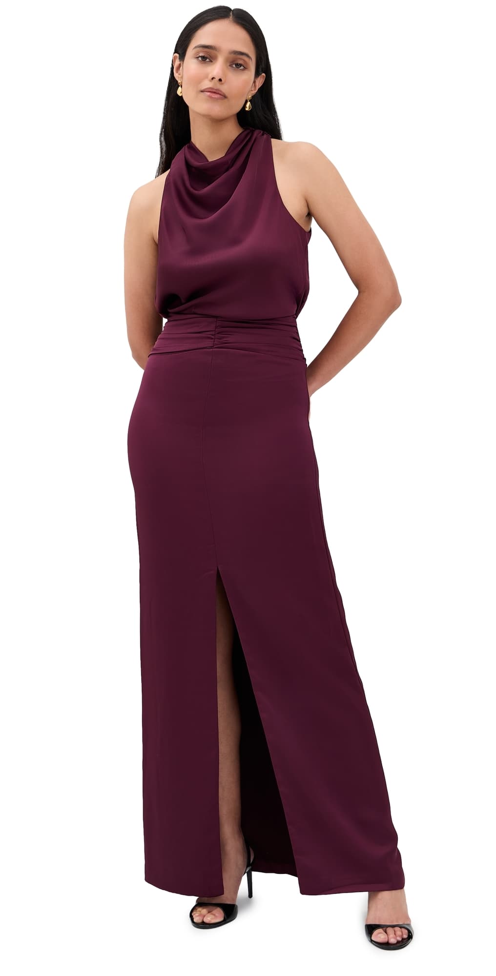 Ramy Brook Charmayne Gown Cranberry
