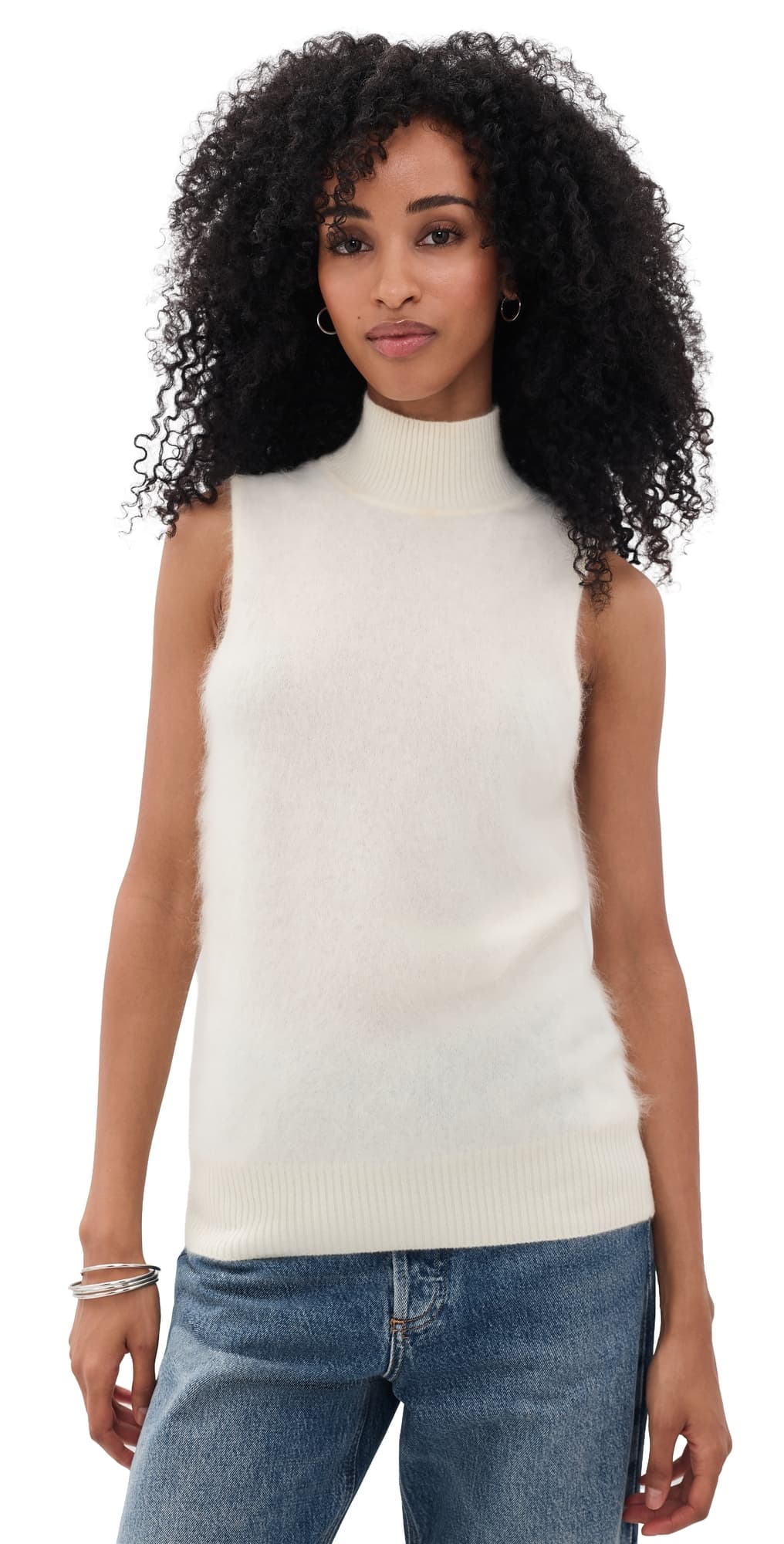 Ramy Brook Dora Cashmere Pullover Ivory