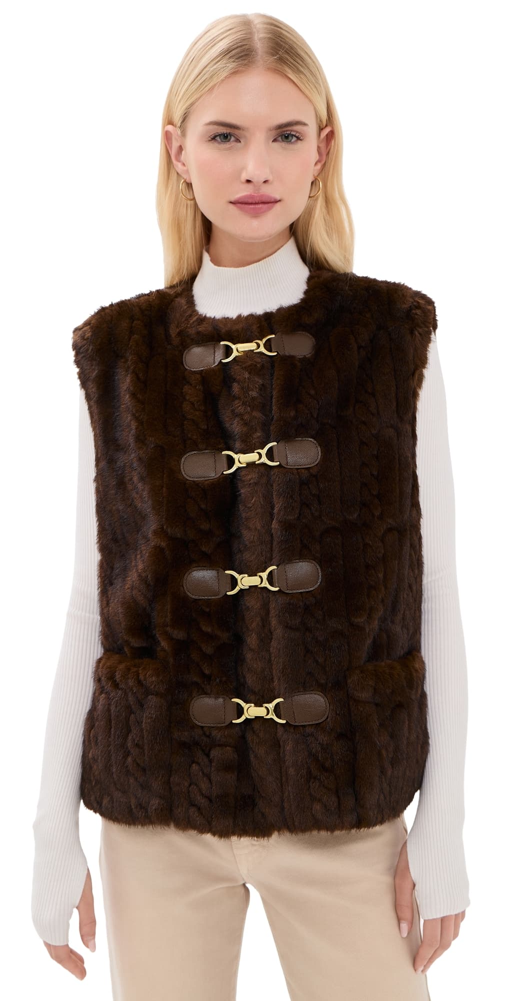 Ramy Brook Minnie Vest Heritage Brown