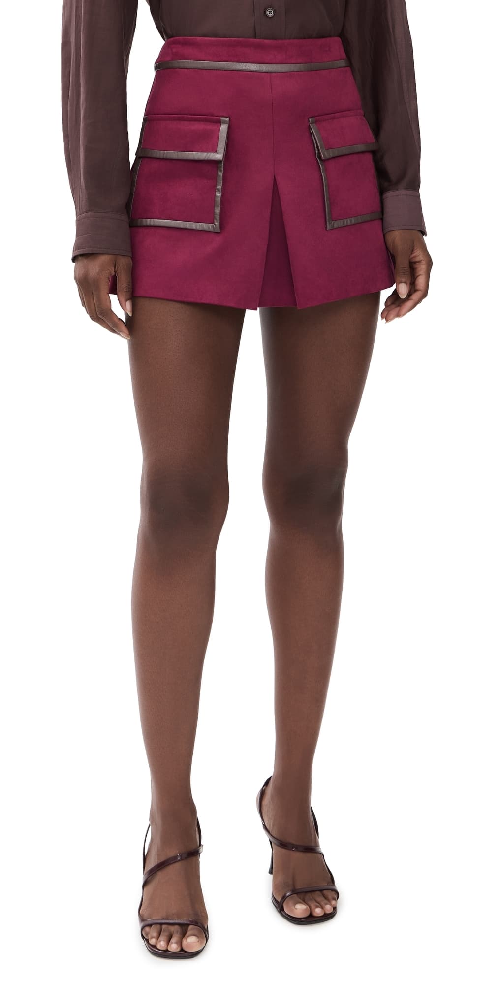 Ramy Brook Tess Skirt Cranberry