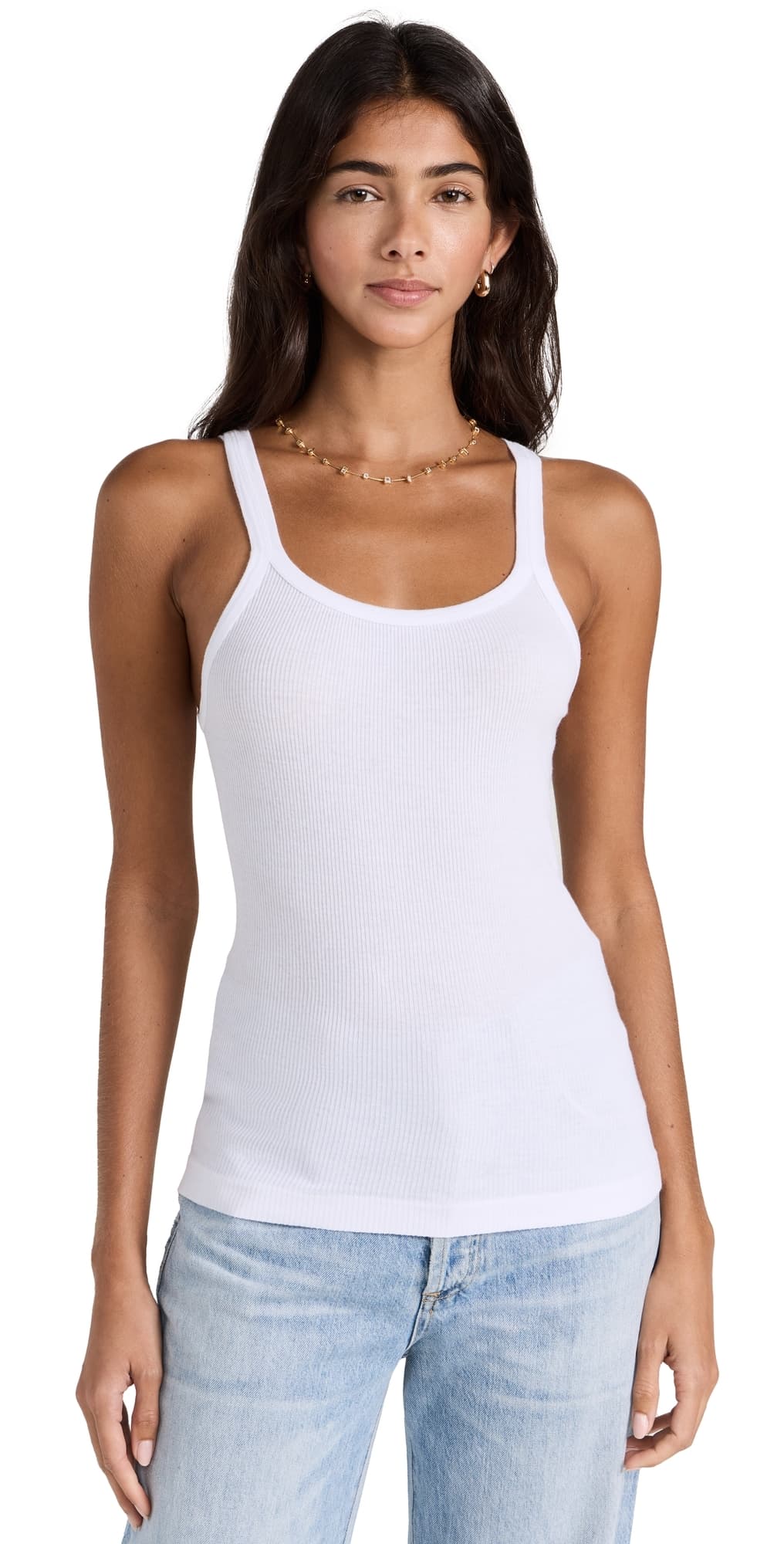 RE/DONE Ribbed Tank Optic White