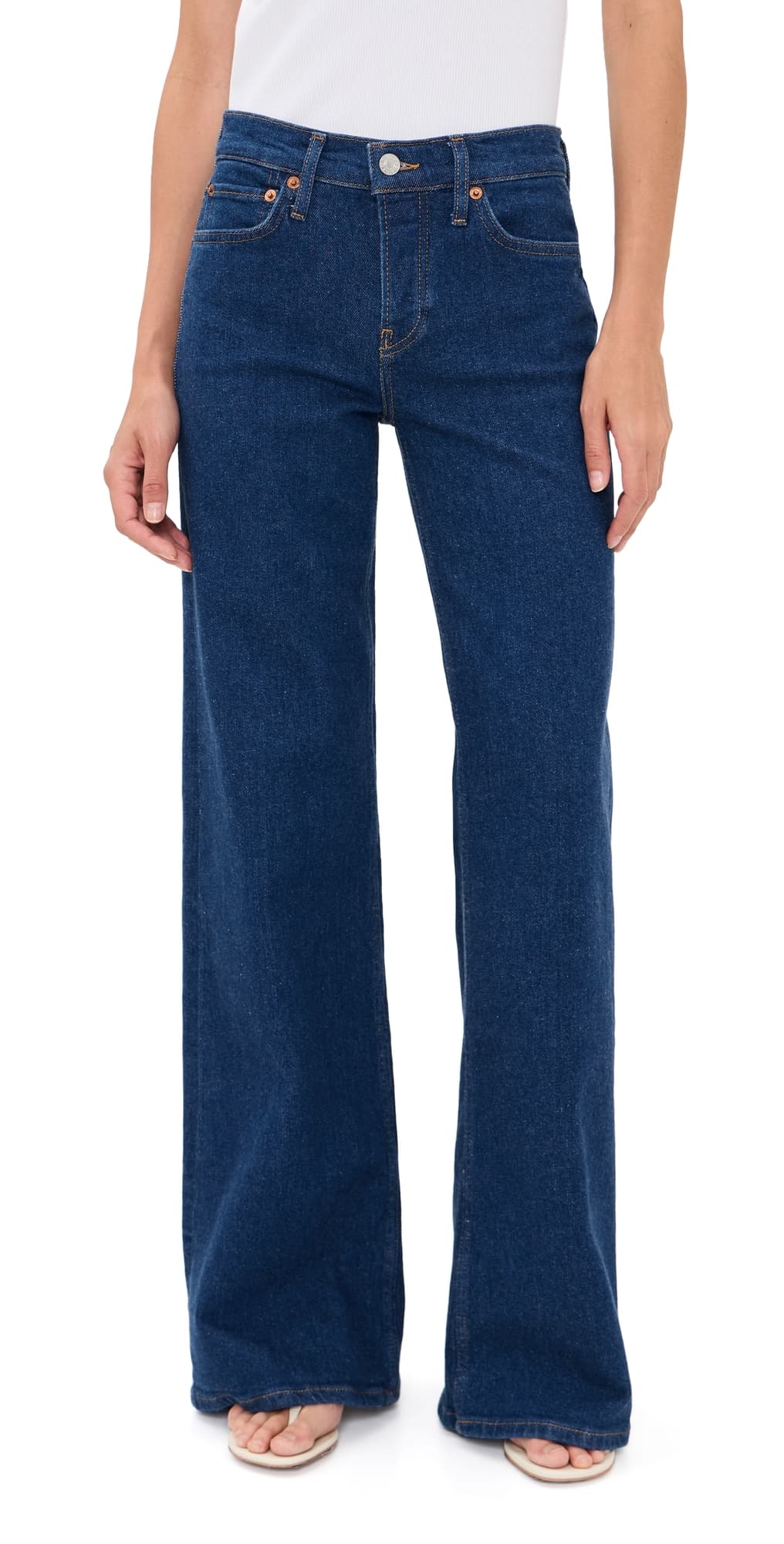 RE/DONE Wide Leg Jeans Dark Star