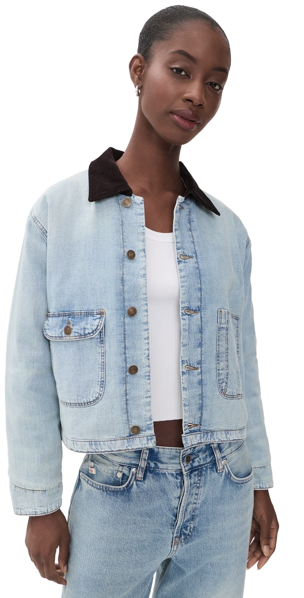 RE/DONE Canyon Denim Jacket Love Letter Blue