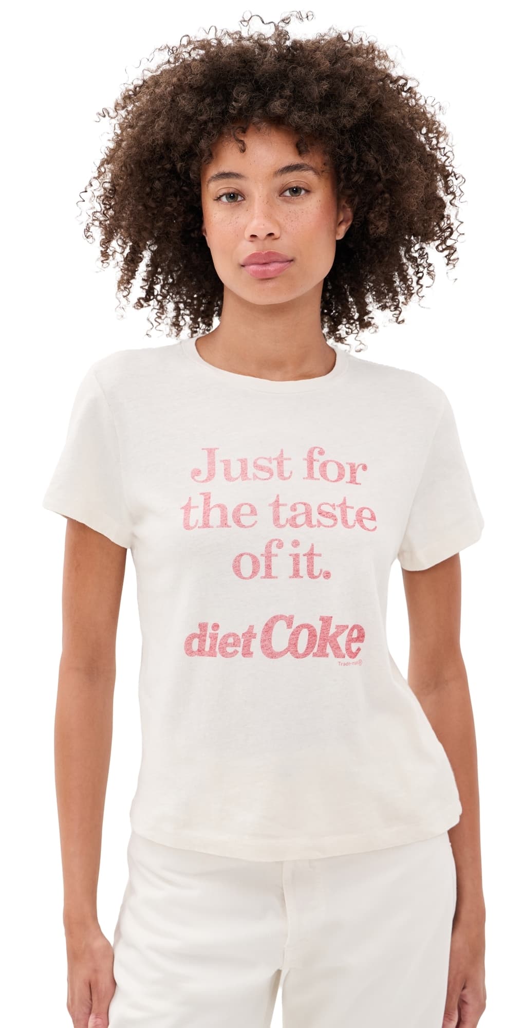 RE/DONE Classic Tee Diet Coke Vintage White