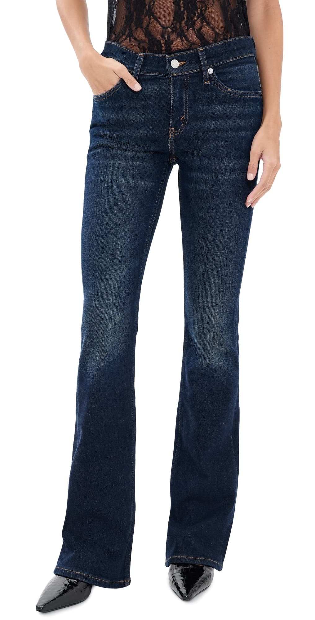 RE/DONE Micro Bootcut Jeans Barely Worn