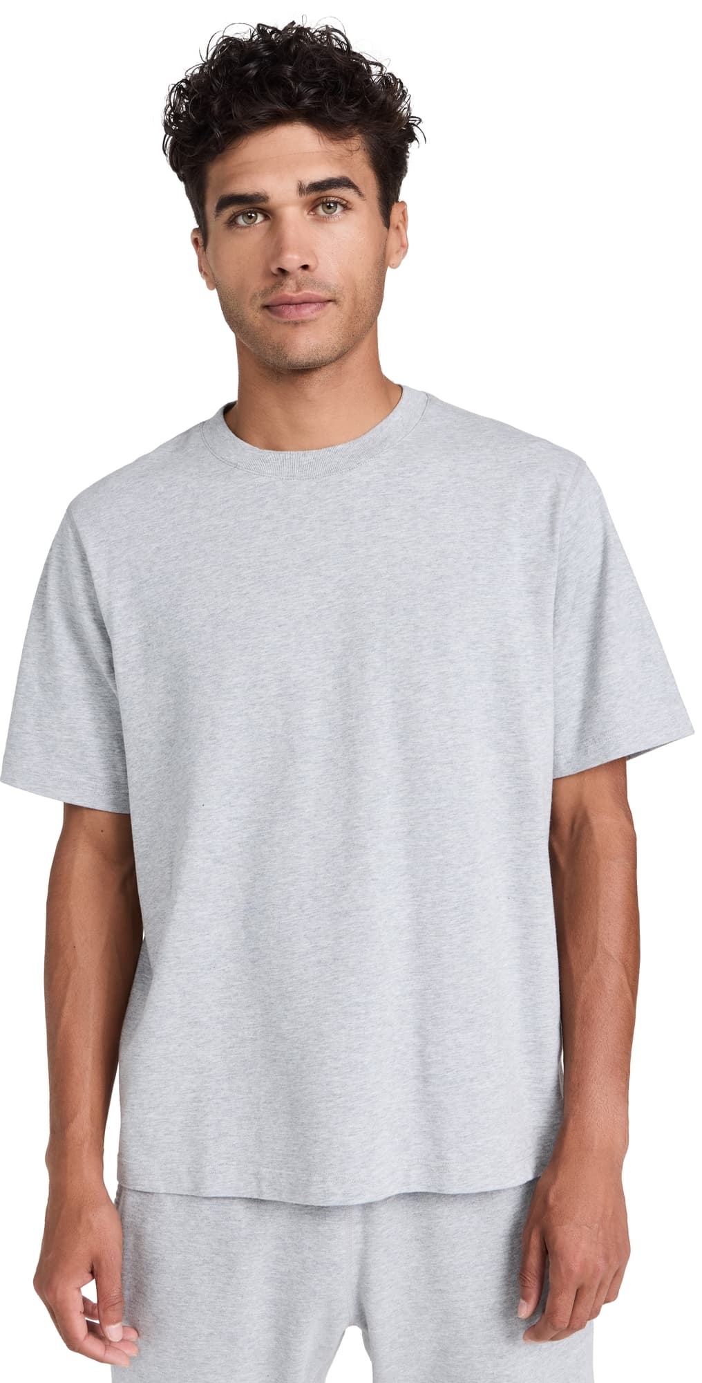Reigning Champ Midweight Jersey OG T-Shirt Heather Grey