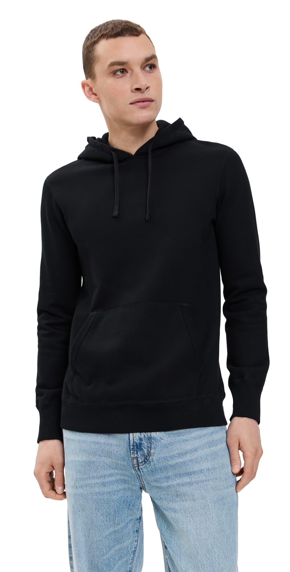 Reigning Champ Midweight Terry Slim Hoodie Black