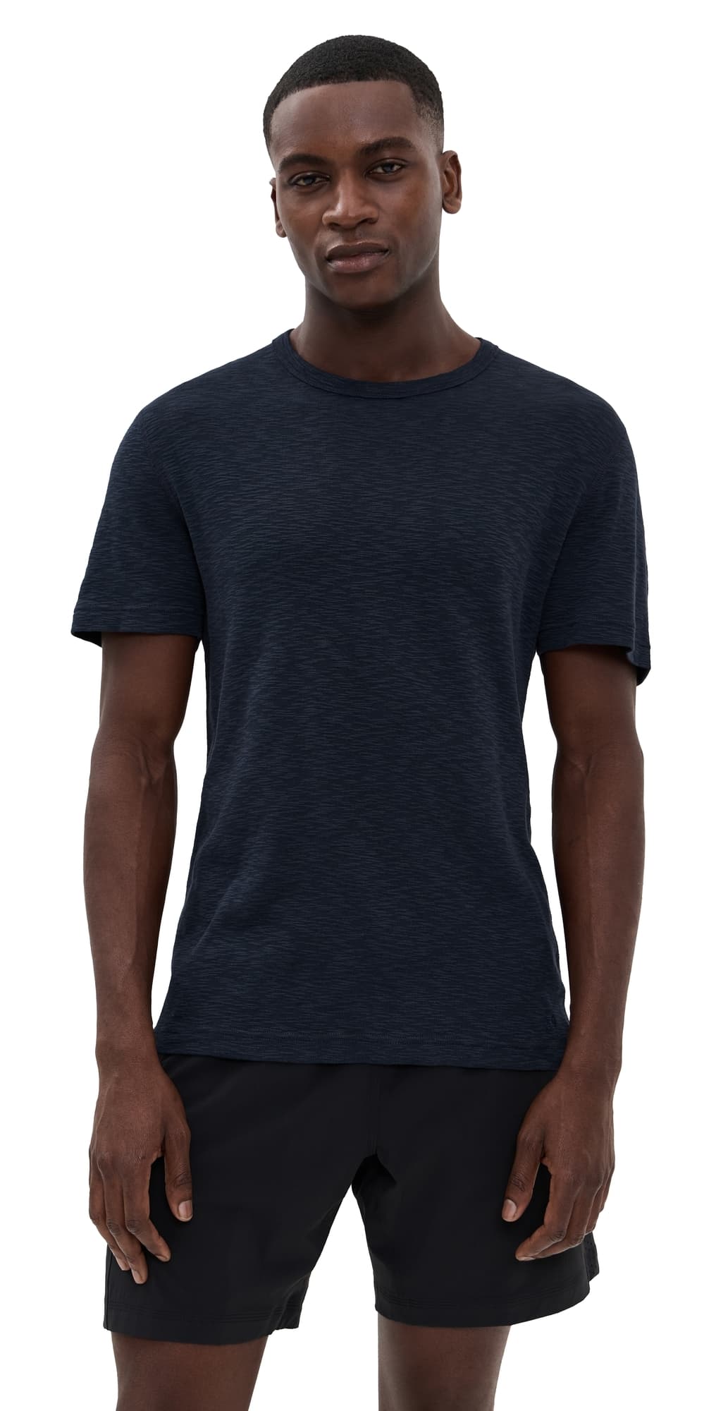 Reigning Champ 1x1 Slub Slim T-Shirt Navy
