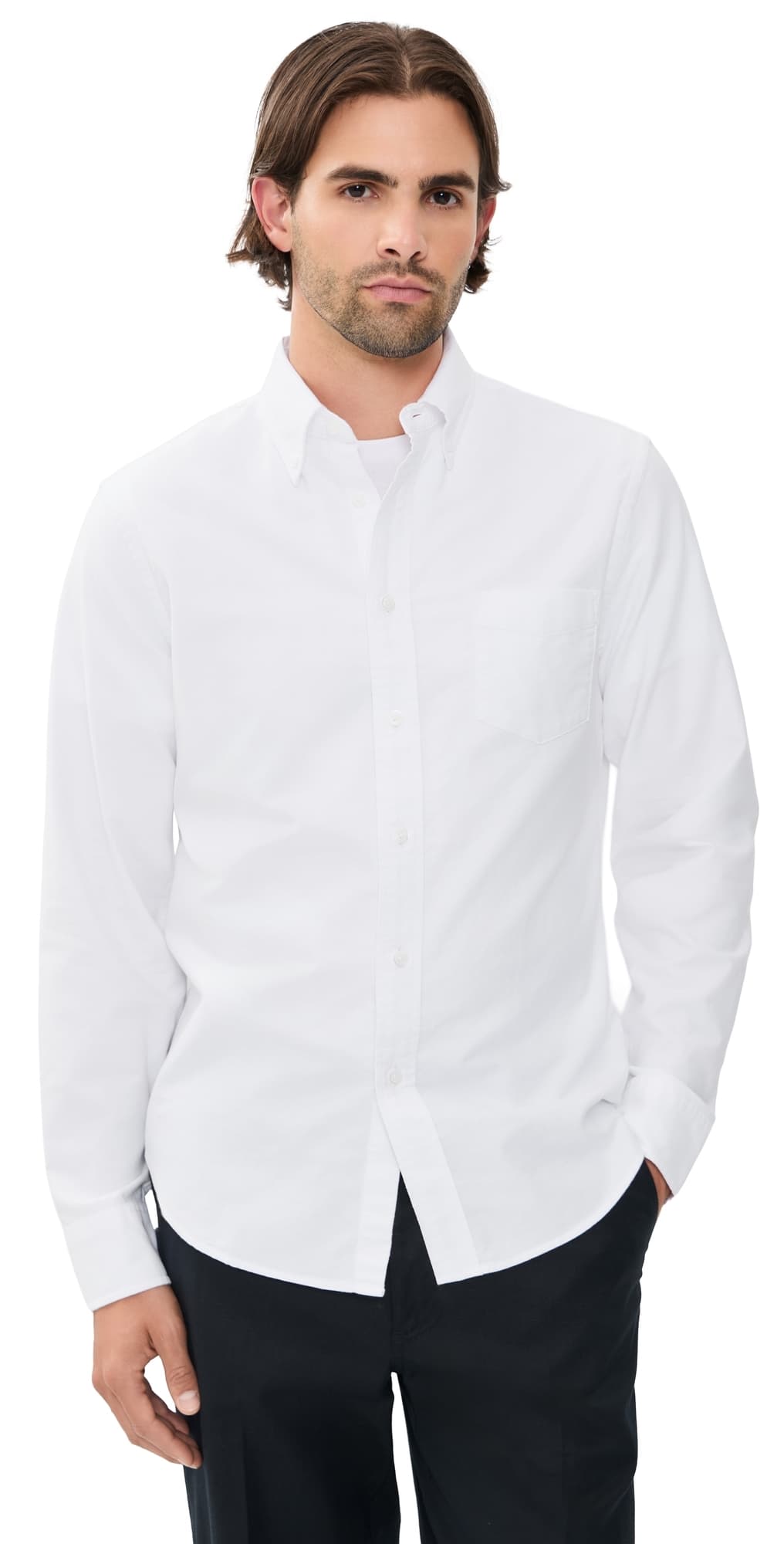Reigning Champ Cotton Oxford Windsor Standard Shirt White