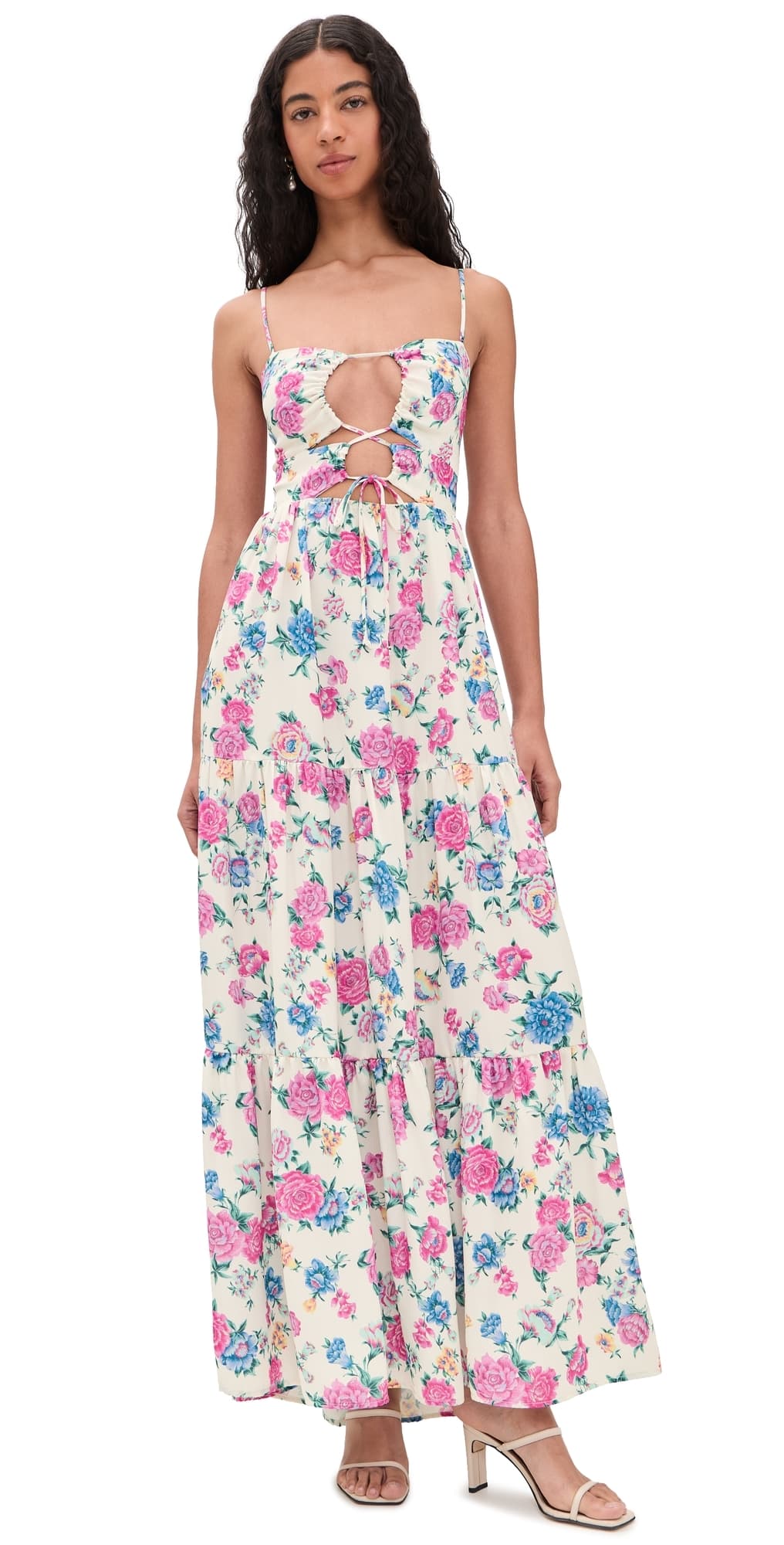 RESA Gabi Midi Dress Rosewood Print