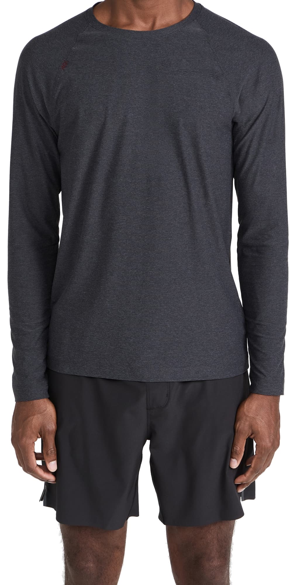 Rhone Reign Long Sleeve Tee Black Heather