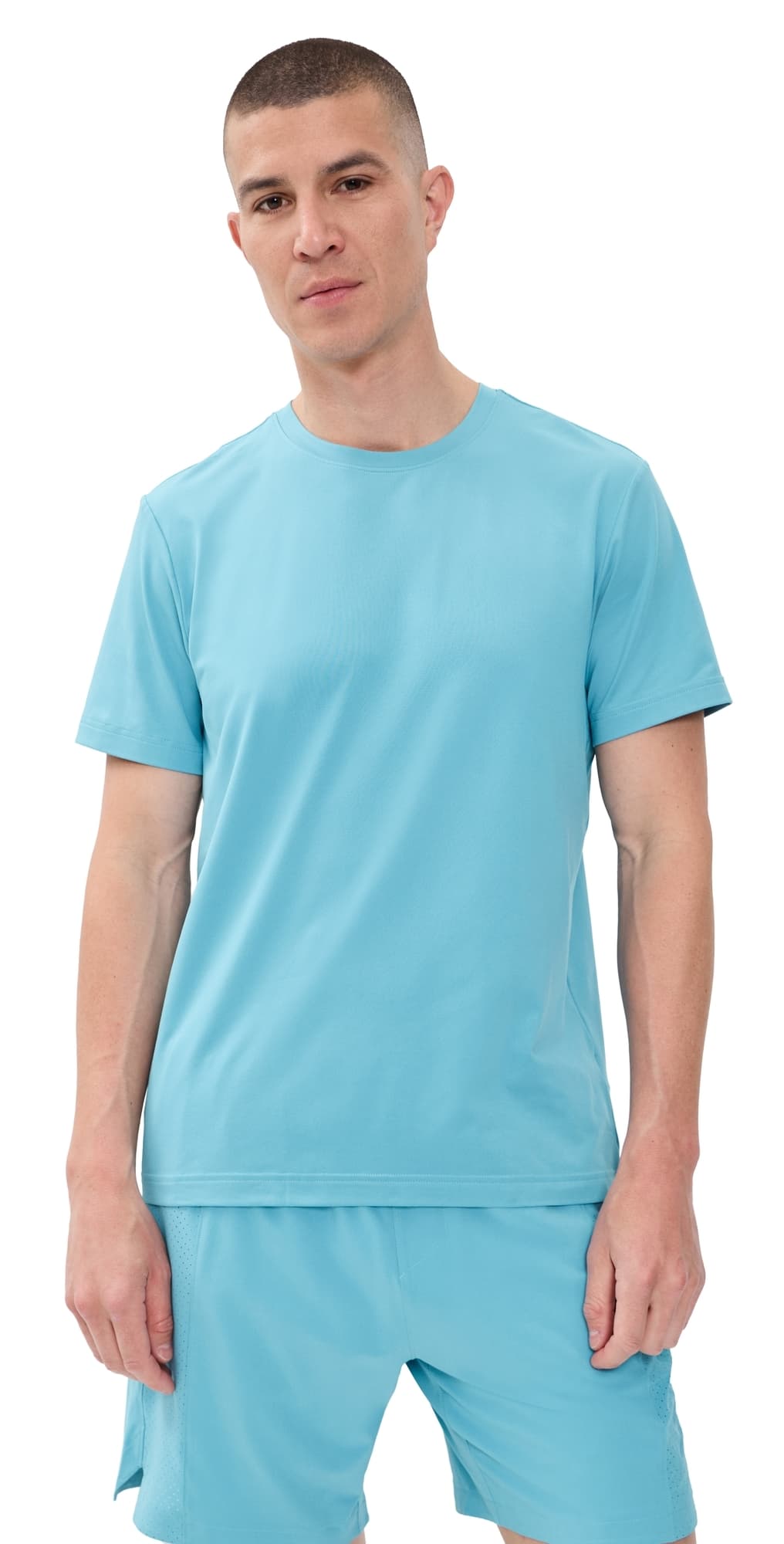 Rhone Backspin Tee Azure Blue