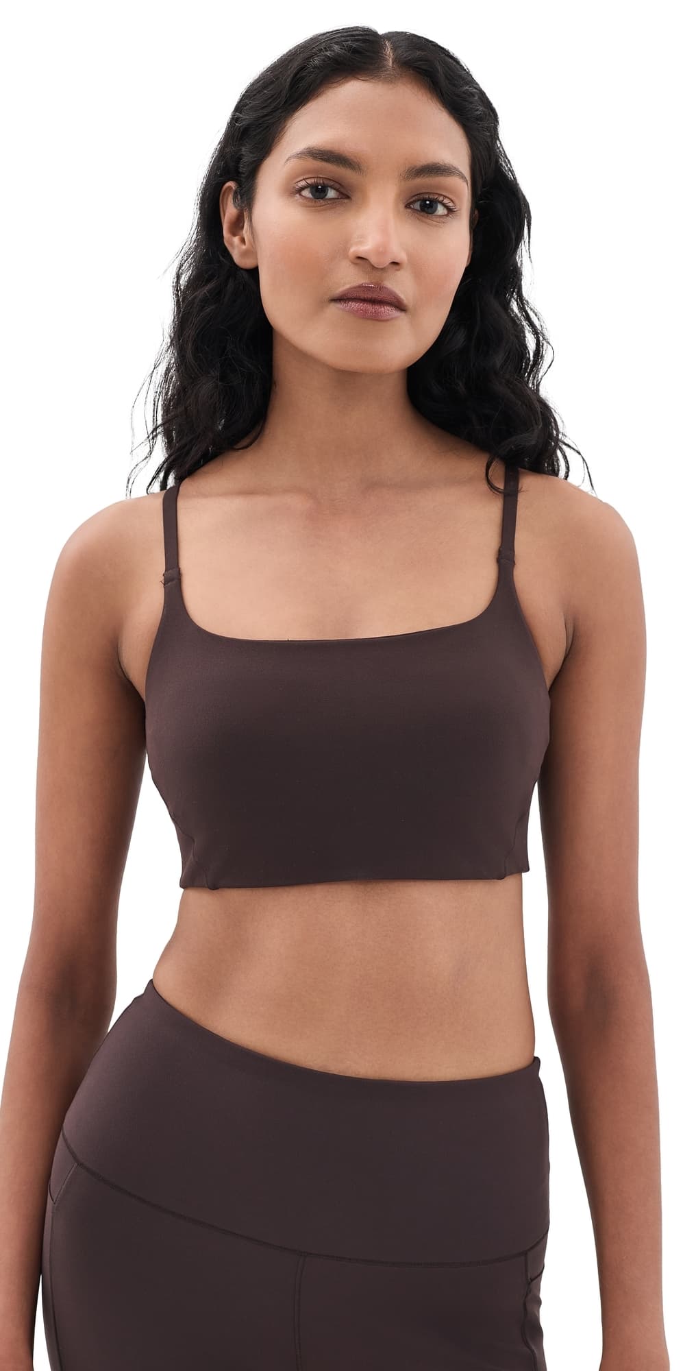 Rhone Revive Cami Sport Bra Dark Espresso