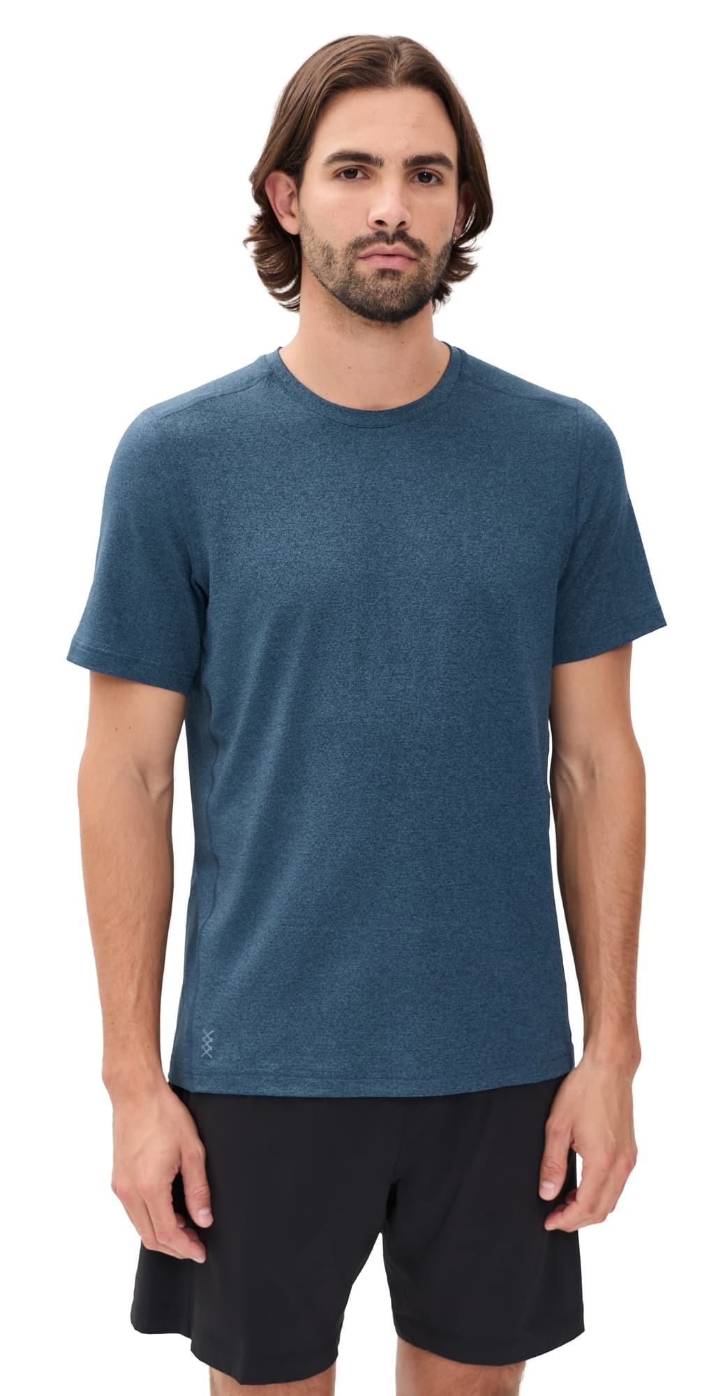 Rhone Invictus Training Tee V2 Shadow Blue Heather