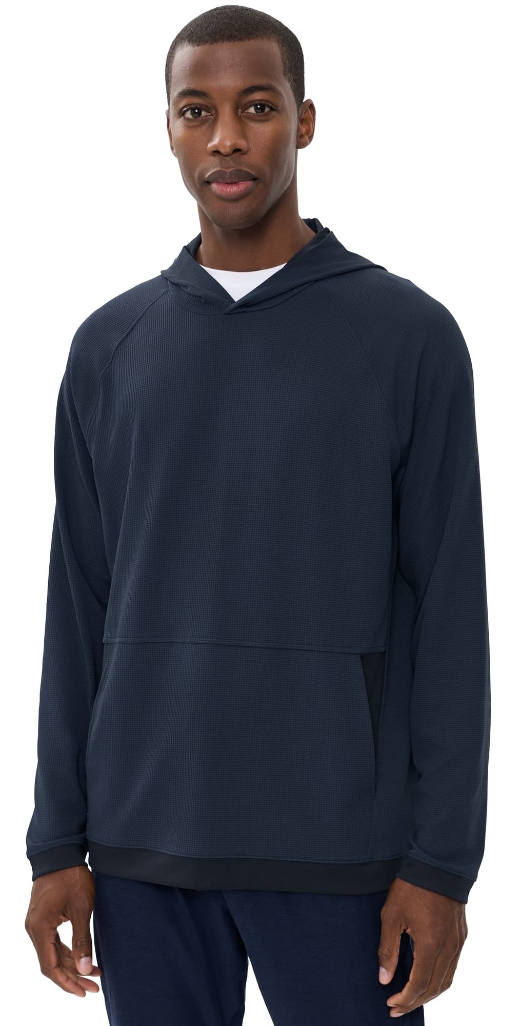 Rhone Waffle Tech Hoodie True Navy