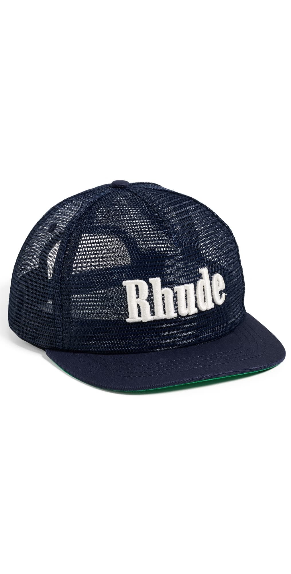 Rhude Logo Mesh Hat Navy / White · One Size