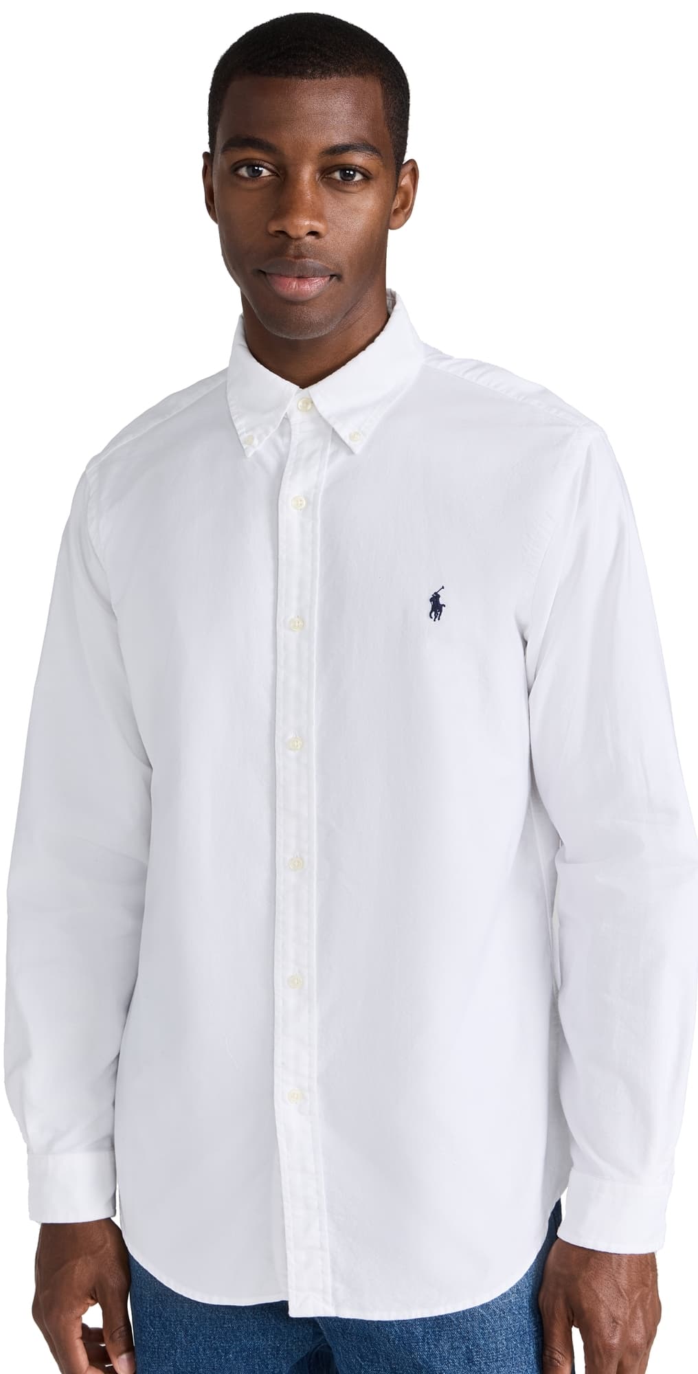 Polo Ralph Lauren Classic Fit Garment Dyed Oxford Shirt White