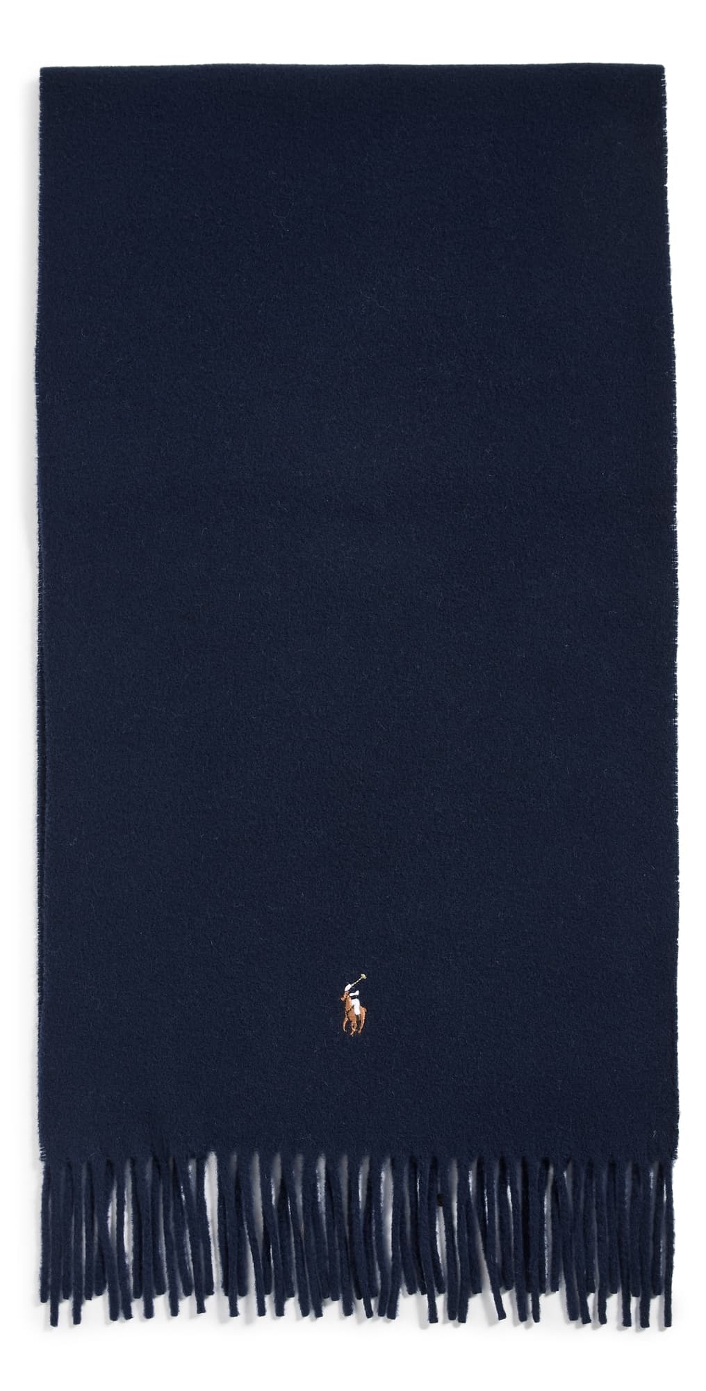 Polo Ralph Lauren Signature Italian Virgin Wool Scarf Hunter Navy