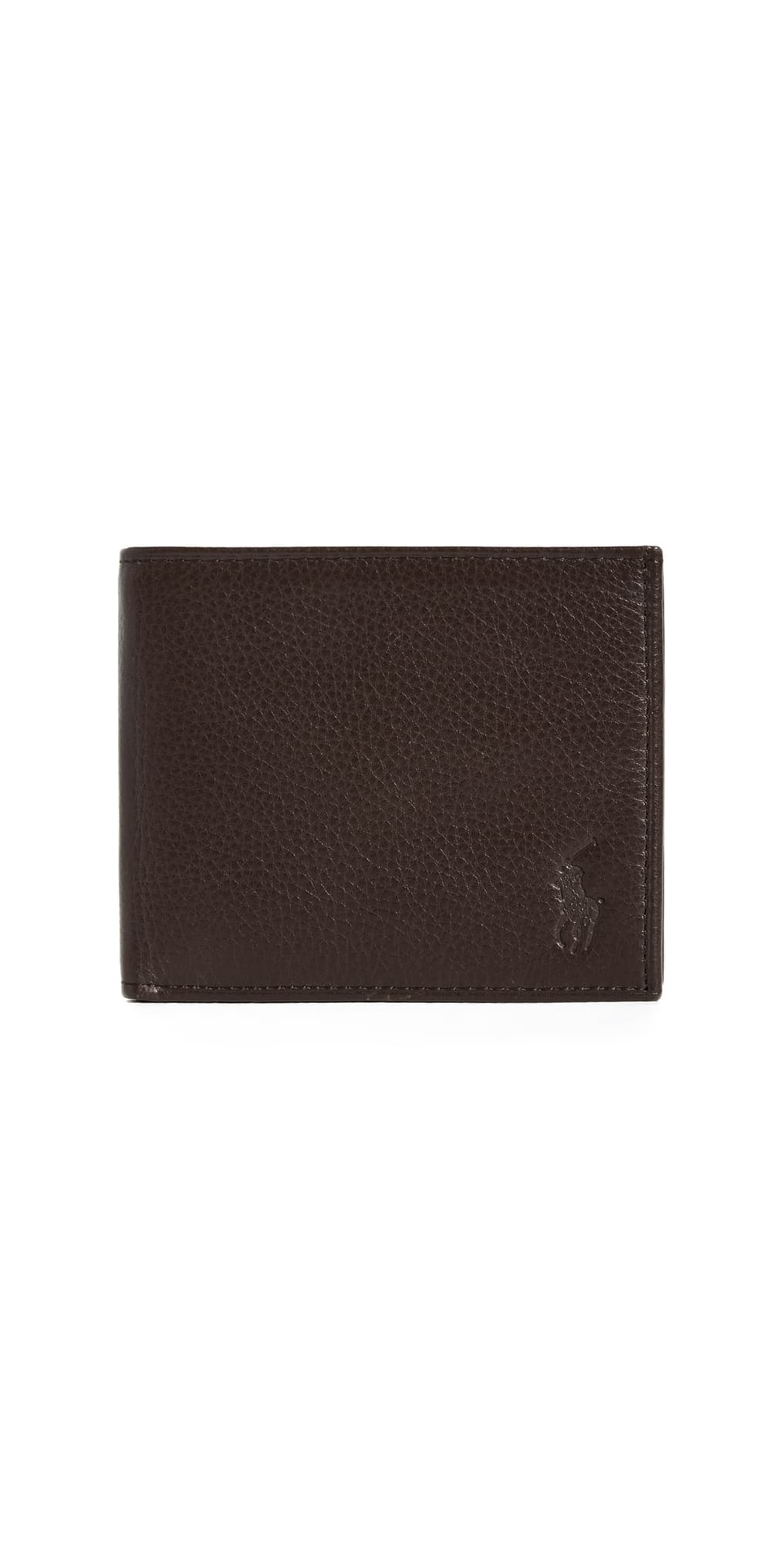 Polo Ralph Lauren Pebbled Leather Wallet Brown