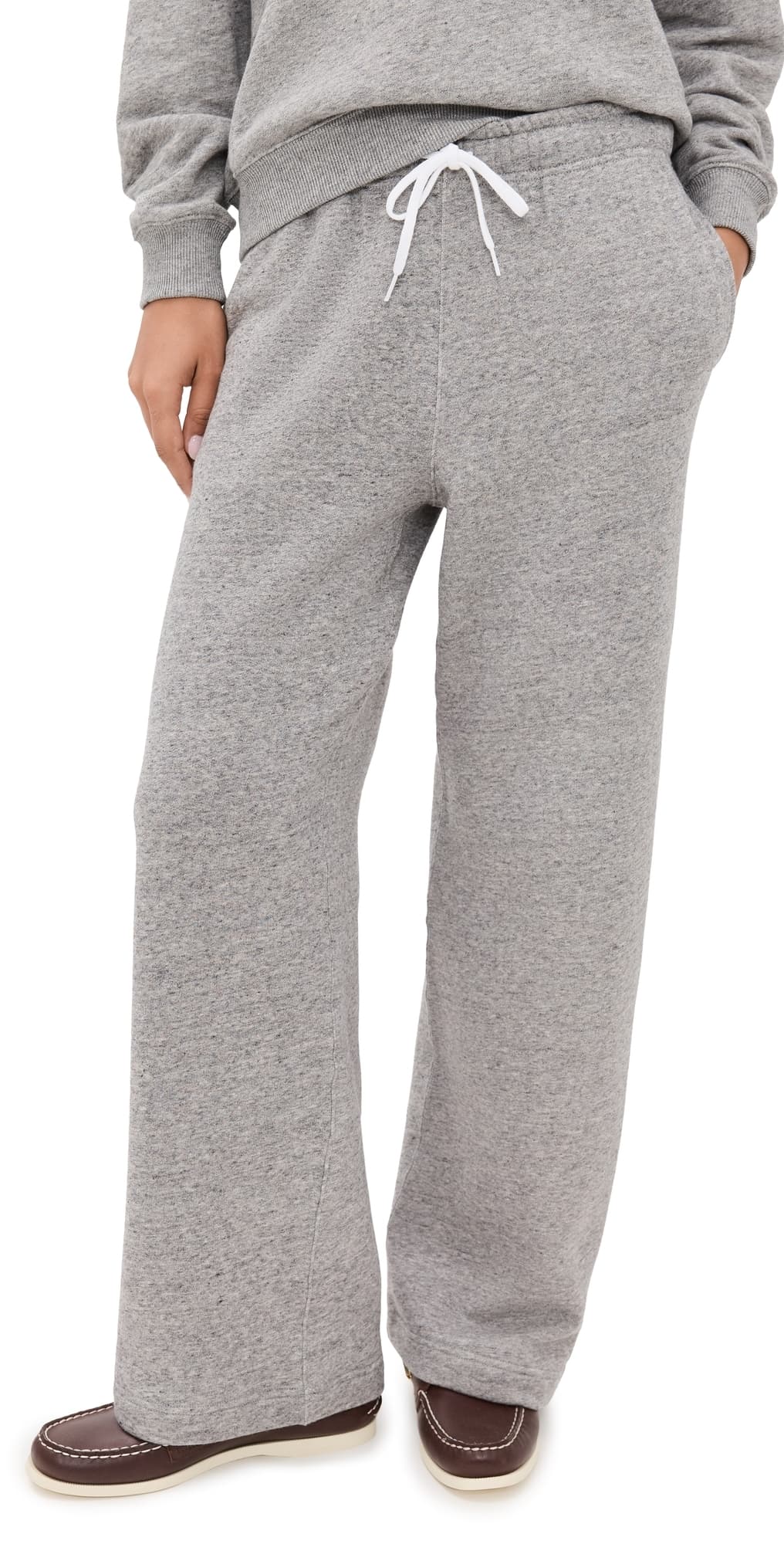 Polo Ralph Lauren Wide Leg Sweatpants Grey Heather