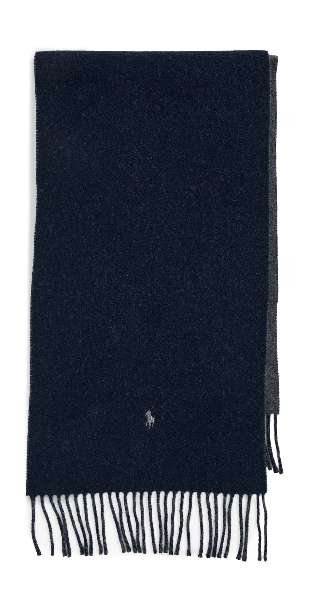 Polo Ralph Lauren Reversible Wool Scarf Navy/Charcoal