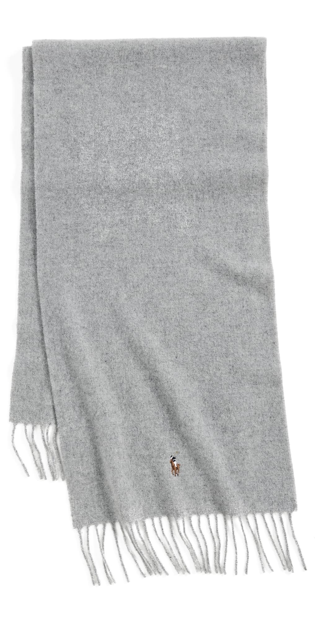 Polo Ralph Lauren Signature Italian Virgin Wool Scarf Andover Heather · One Size