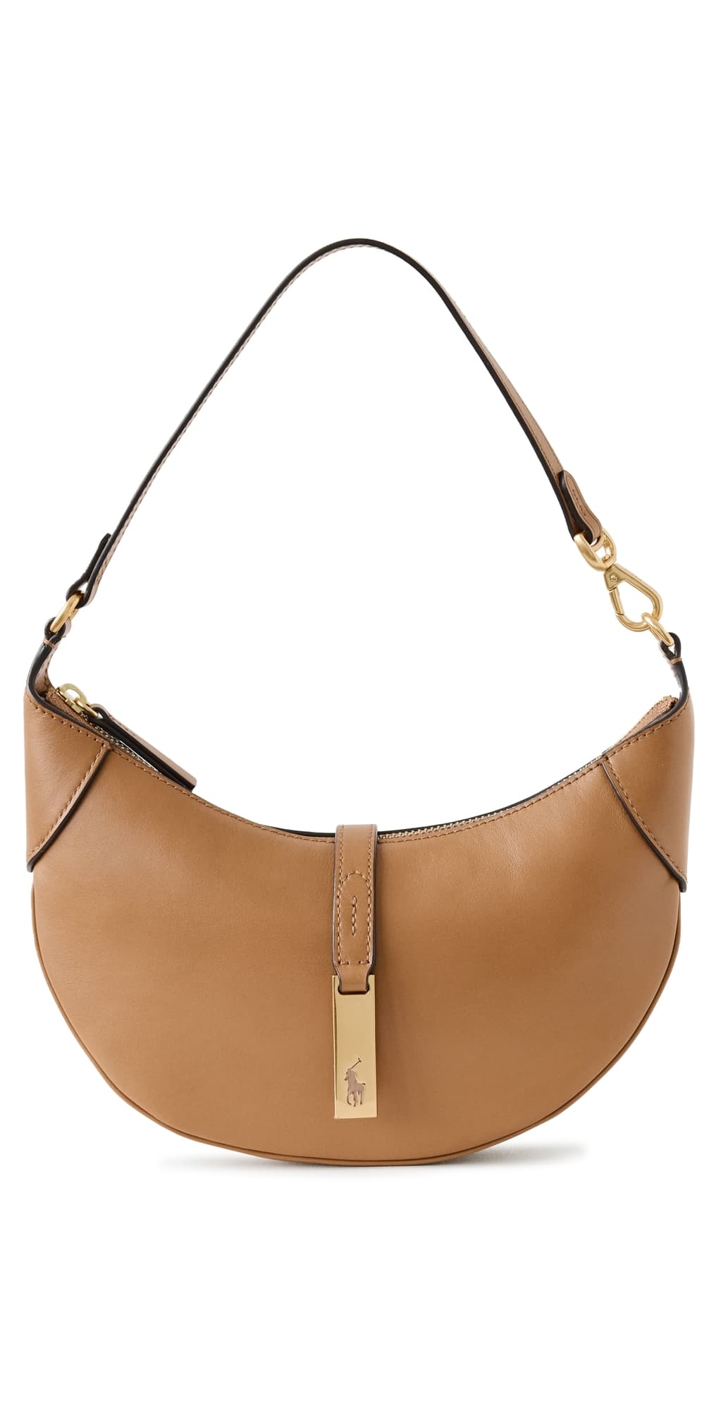 Polo Ralph Lauren Small Grain Polo ID Mini Shoulder Bag Tan · One Size