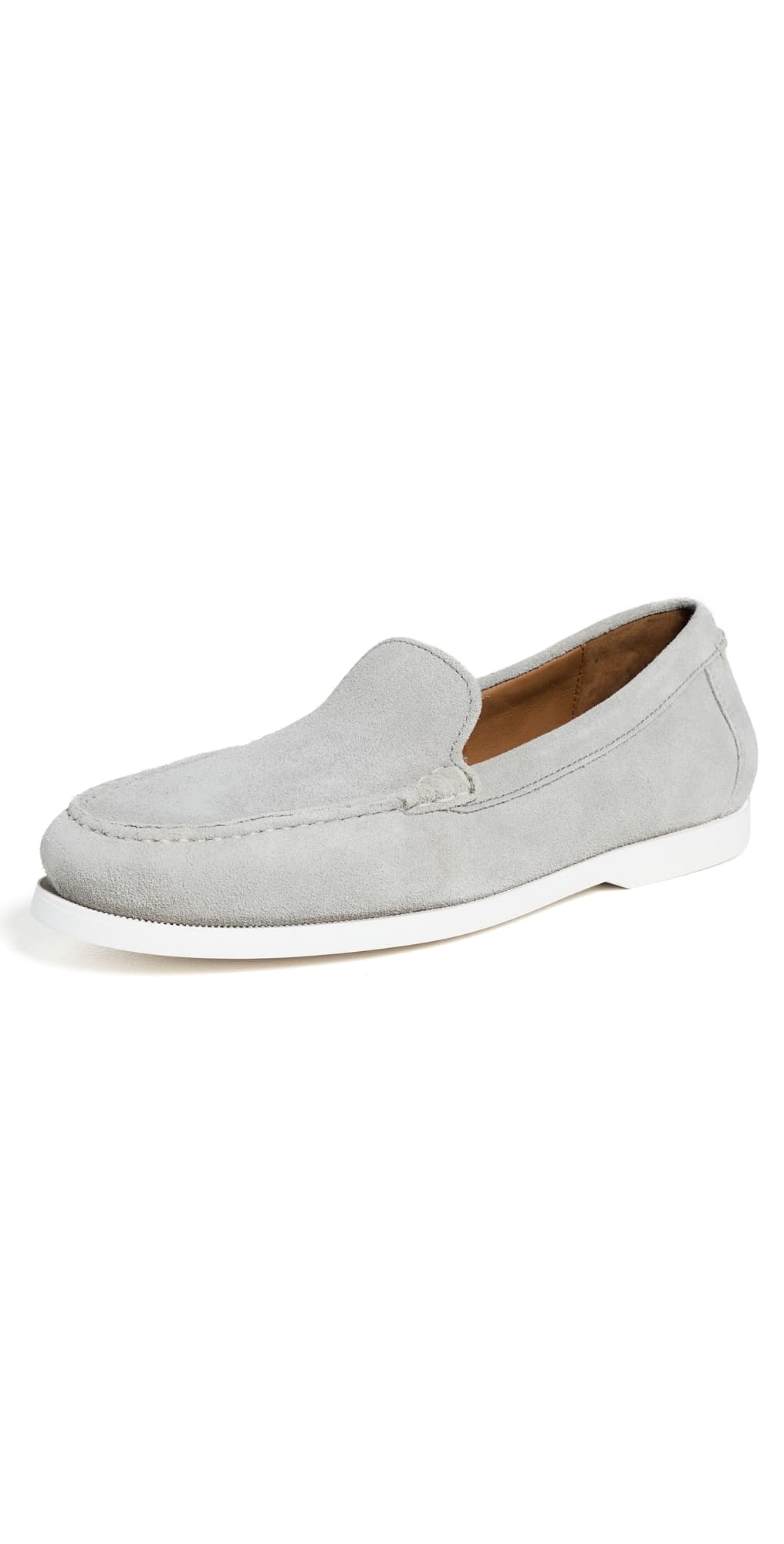 Polo Ralph Lauren Merton Suede Slip Ons Channel Grey